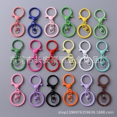 メーカーの卸売りの漆のキーホルダーのキーホルダーの3つのセットの塗装色のロブスターのボタンの3つのセットのぬいぐるみのボタン