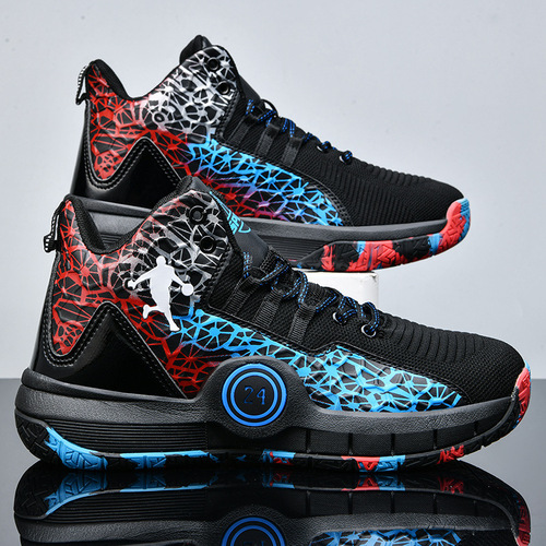 Basketball Shoes Nike Zoom Lebron 14 Men's Winter White Blue Pink Sonic 8 Real Court 7 Women's Durable High Top Concrete Ground with Sound