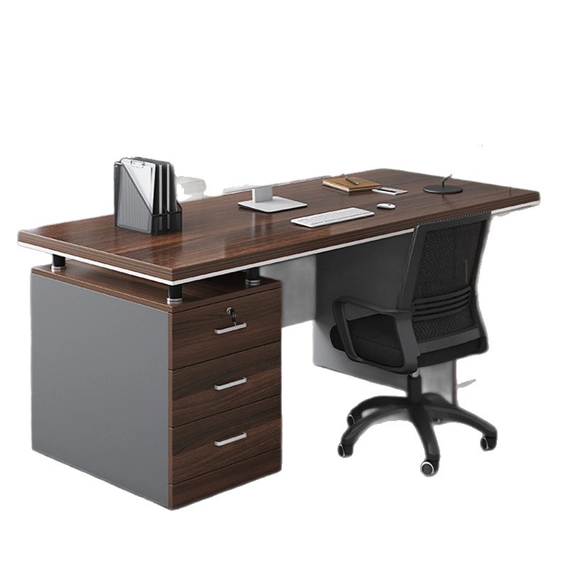 Mesa de oficina, mesa de jefe, mesa de oficina y silla, mesa de computadora para dos personas simple, mesa doméstica