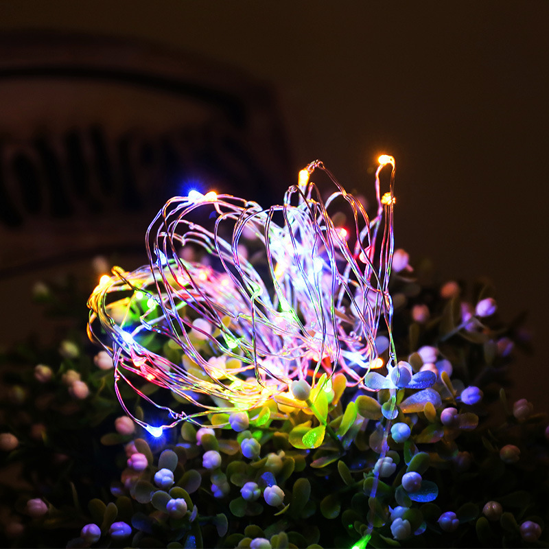LED-Lichterkette aus Kupferdraht mit Batteriefach und USB-Anschluss für Weihnachtsdekoration, z. B. für Kuchen, Geschenkboxen, Haus und Garten_voghion.com