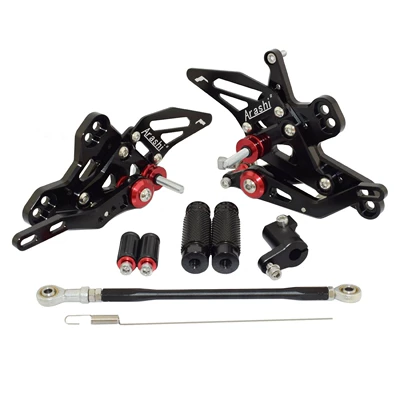 Suitable for Honda Cb650R Cbr650R Cb650F Cbr650F Modified Raised Pedal and Rear Shift Assembly (Motorcycle pedals) - black