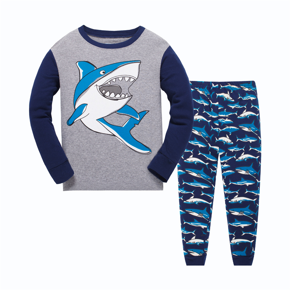 Europa y América nuevos niños homewear traje de comercio exterior transfronterizo niños de dibujos animados impreso pijamas niños Pijamas