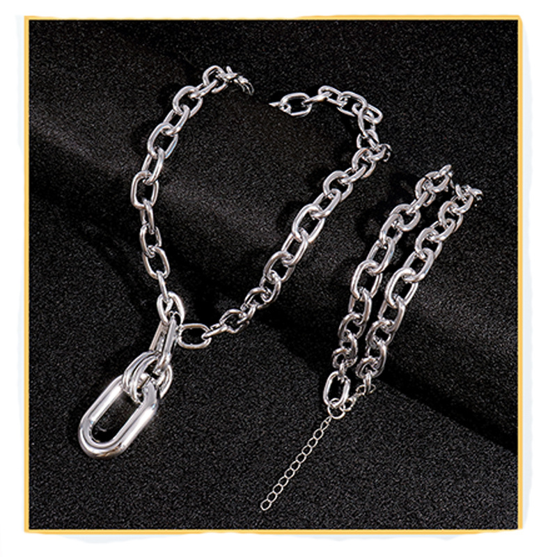 cable chain Chain Type 1 Piece Quantity Holiday Occasion Vacation Simple Style Solid Color 14K Gold Plated Alloy Cable Chain Pendant Necklaces Wholesale