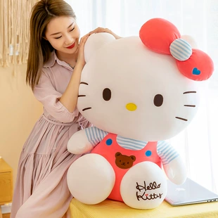 Мягкая игрушка Hello Kitty в комбинезоне подушка