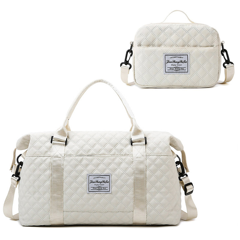 Bolsa de viaje acolchada informal al por mayor, bolsa deportiva y de fitness de gran capacidad, repelente al agua para viajes cortos, bolsa de almacenamiento para maternidad