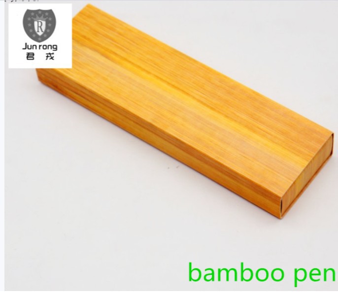 2 pluma de bambú pluma táctil dos paquete caja de regalo pluma de madera de bambú pluma de madera muestra gratis papelería pluma de regalo