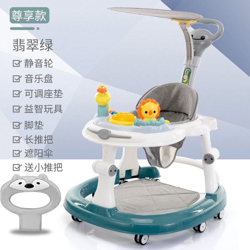 Baby Walker anti-o-pierna multifuncional resistente a la caída anti-Flip niña niño bebé ayuda para caminar carro portátil en forma de U image 17