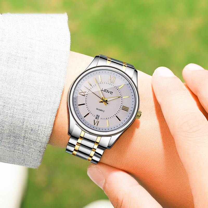 Herrklocka quartz med armband i rostfritt stål modern_voghion.com
