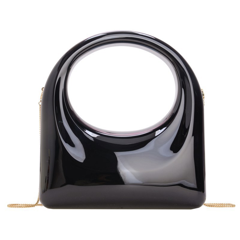 2025 nueva moda transfronteriza bolsa de cena de mujer acrílico brillante bolsa de meseta de fiesta simple bolsa cuadrada mochila