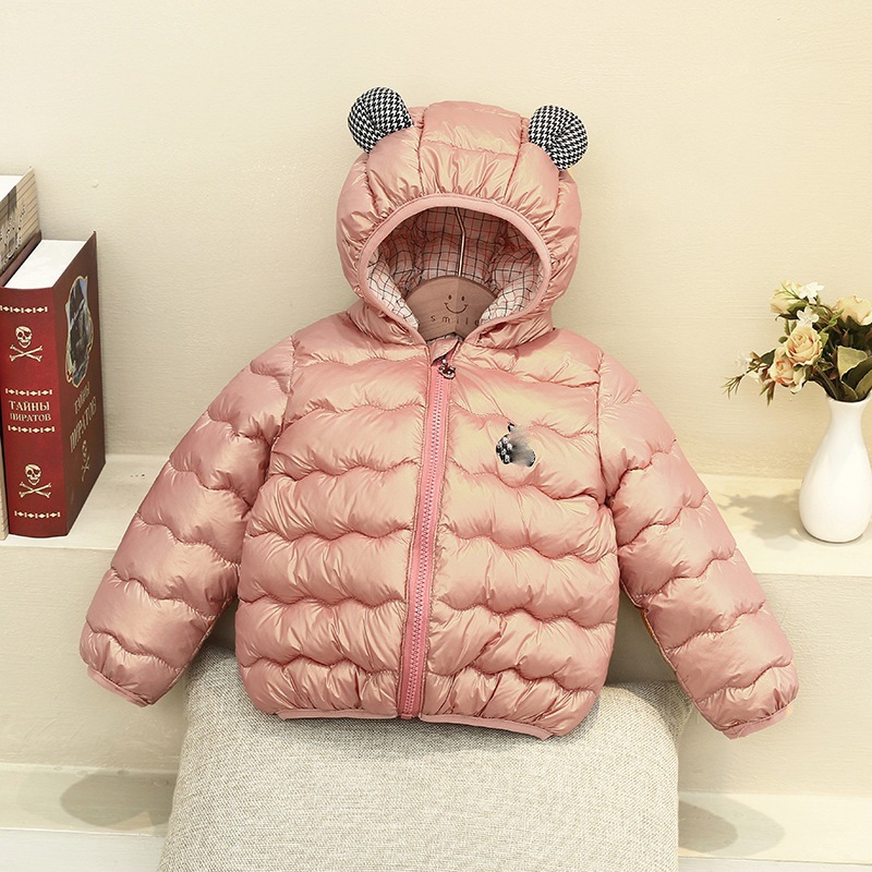 Otoño e Invierno para niños de algodón ligero para niños y niñas cálido bebé chaqueta acolchada de algodón Abrigo acolchado de algodón de invierno