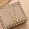 Elite fashionable necklace stainless steel, chain for key bag , European style, simple and elegant design, does not fade, wholesale