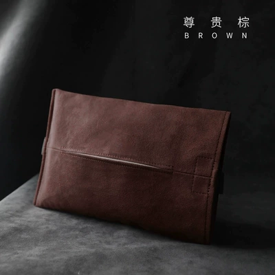 Suitable for the New Car tissue box/set - car-tissue-box-suede-brown