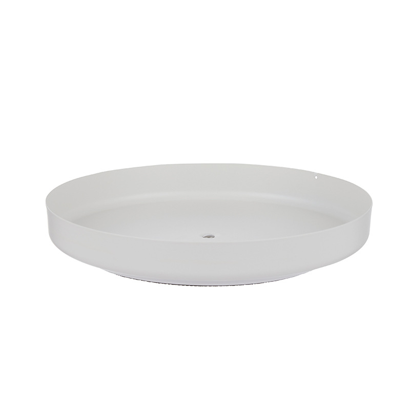 De estilo japonés simple multi-funcional antideslizante de almacenamiento giratorio placa giratoria de hierro escritorio condimento placa fruta placa perezoso caja de almacenamiento