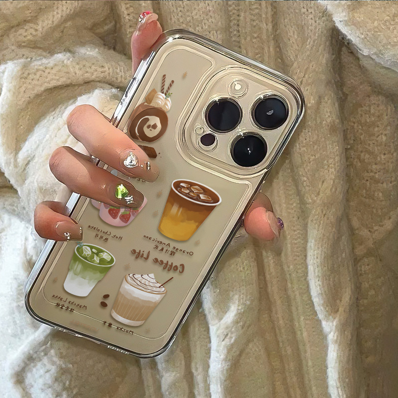 Phone Cases Classification Tpu 1605 Coffee Cake Food Cute Modern Style Phone Cases Phone Accessories