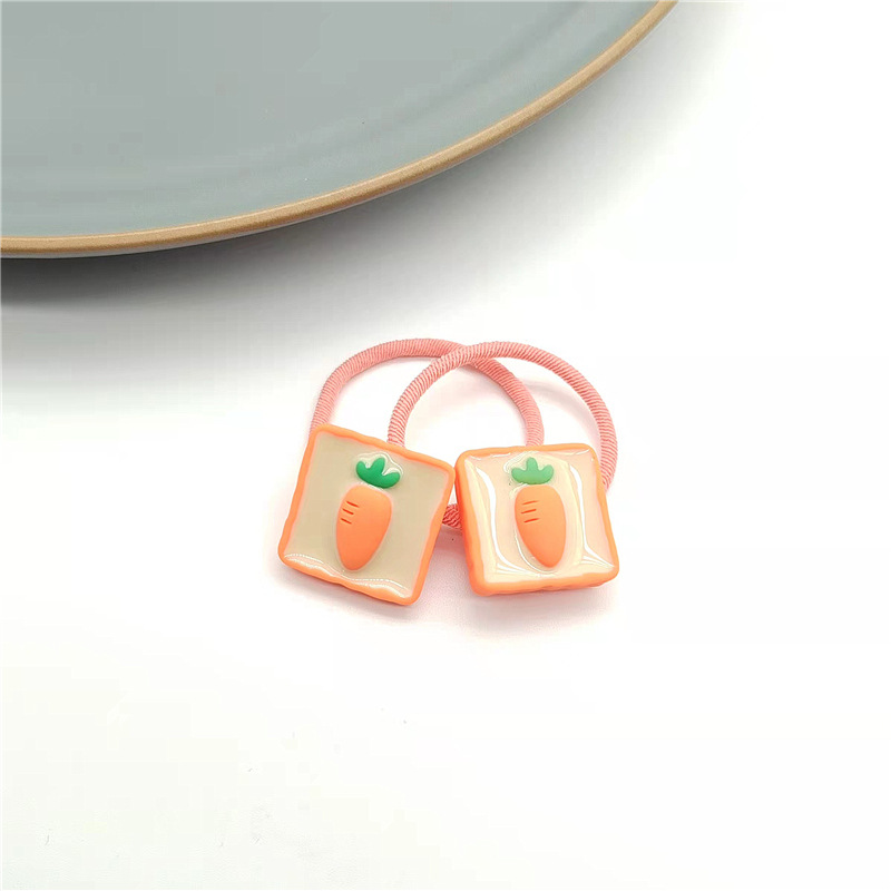 Cuerda de pelo para niños banda de pelo Super Cute Cartoon All-Match Chica gargantilla banda de pelo cuerda de pelo nuevo color caramelo lindo de dibujos animados