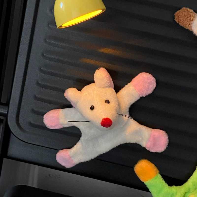 Cute fridge magnet, plush magnetic doll, frog