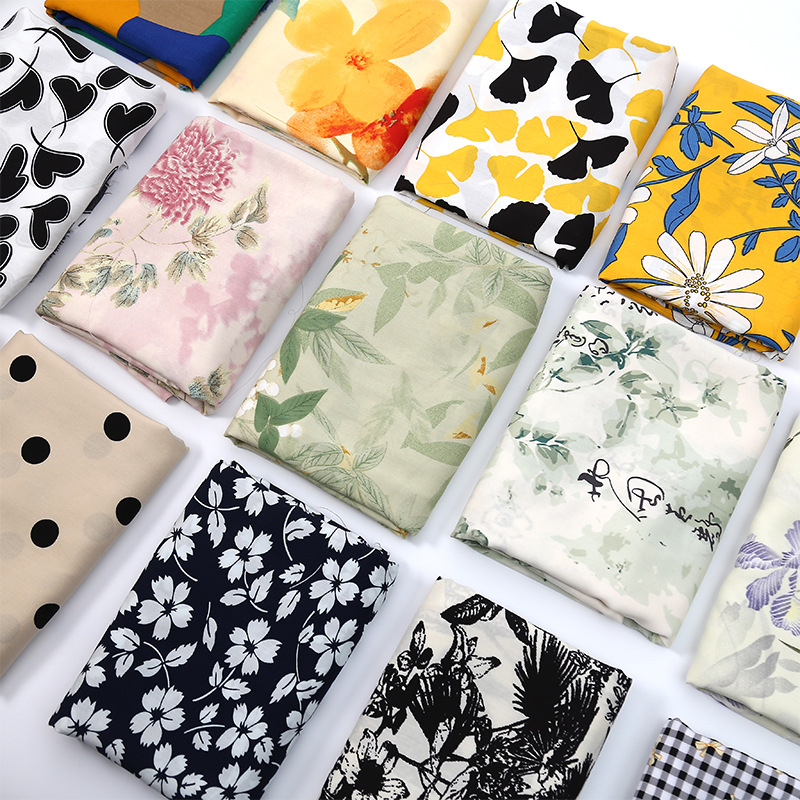 人造棉布料成人服装连衣裙面料民族风碎花绵棉绸面料