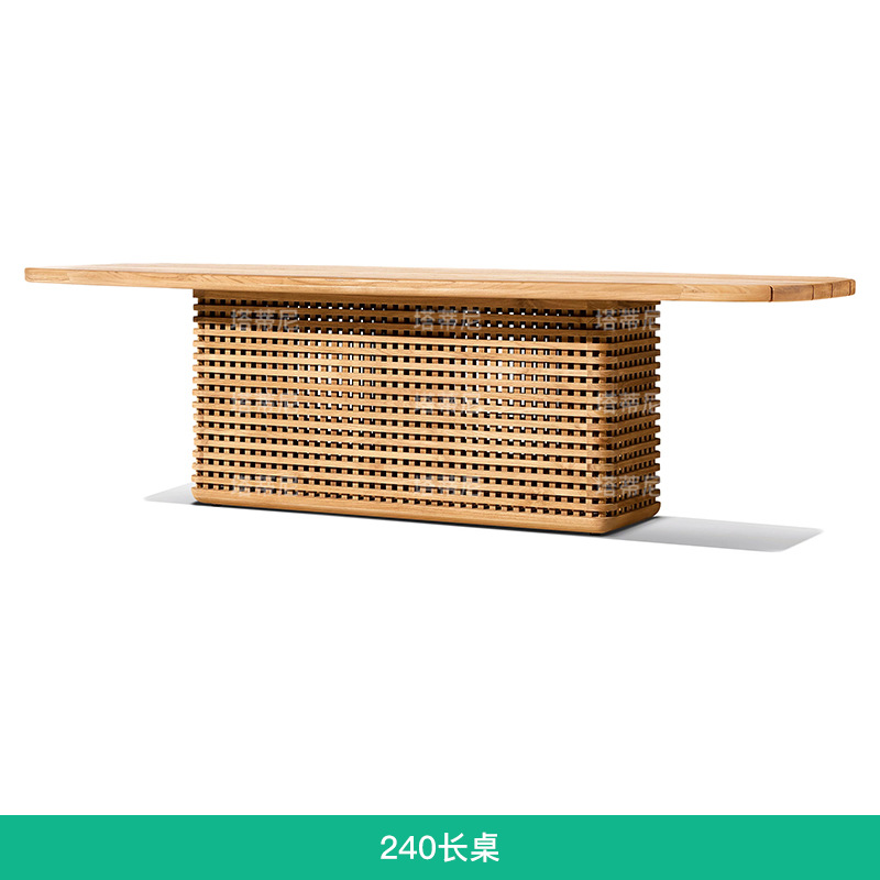 Mesa y silla de teca al aire libre, terraza de hotel, patio, diseño a prueba de agua y protección solar, jardín al aire libre, mesa y silla de madera maciza