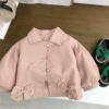 With bow, fuchsia