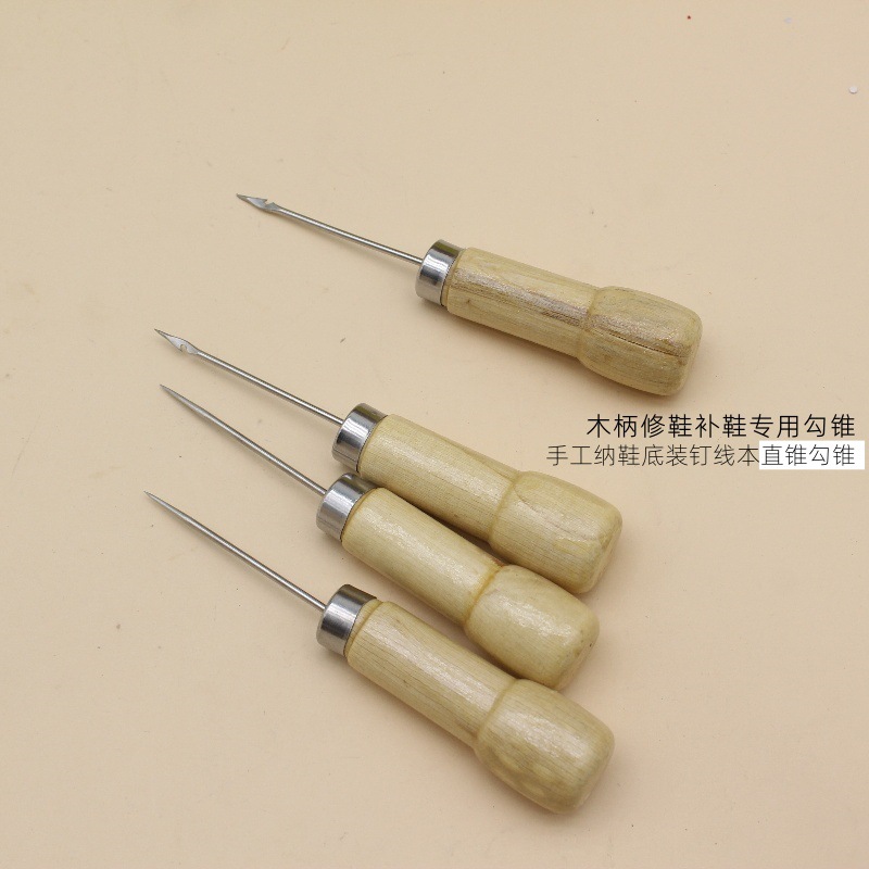 Wooden Handle Repair Shoes Mend Shoes Thousand Positioning Tools Manual Nail Sole Loading Line This Drilling Straight Cone Hook Cone