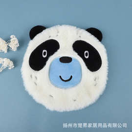 跨境批发多款卡通熊猫毛绒热水袋布套 女学生暖手宝布套定 制logo
