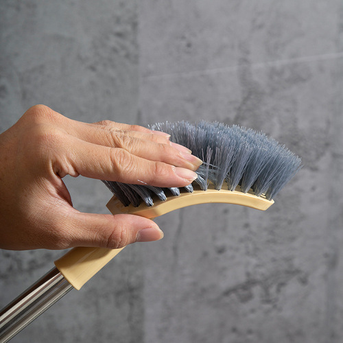 Square head toilet brush, household toilet cleaning brush, wall-mountable, long-handled, soft-bristled brush with no dead ends, decontamination toilet cleaning artifact
