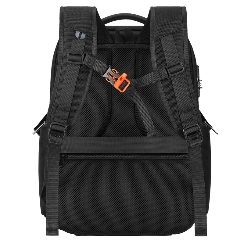 Large Capacity Anti-Theft Men's Backpack With Comfortable Air Cushion Straps, USB Charging Port, Water-Resistant For Business And Travel_voghion.com