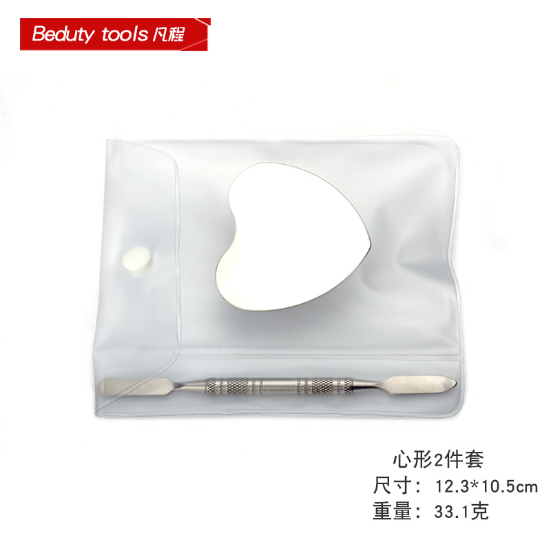 Paleta de base de acero inoxidable anillo paleta de maquillaje de alto valor de color de maquillaje especial paleta de maquillaje