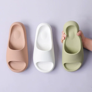 Space Air Cushion Slippers for Men and Women - Anti-Slip EVA with Thick Sole, Breathable Mesh and Embroidery Design