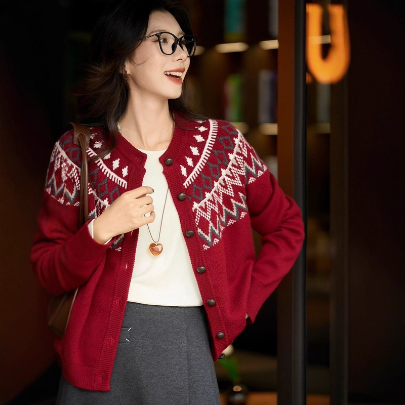 Festive Atmosphere! Christmas Limited Edition | Fair Isle Jacquard | Exquisite Luxury Soft Wool Cashmere Knit Sweater