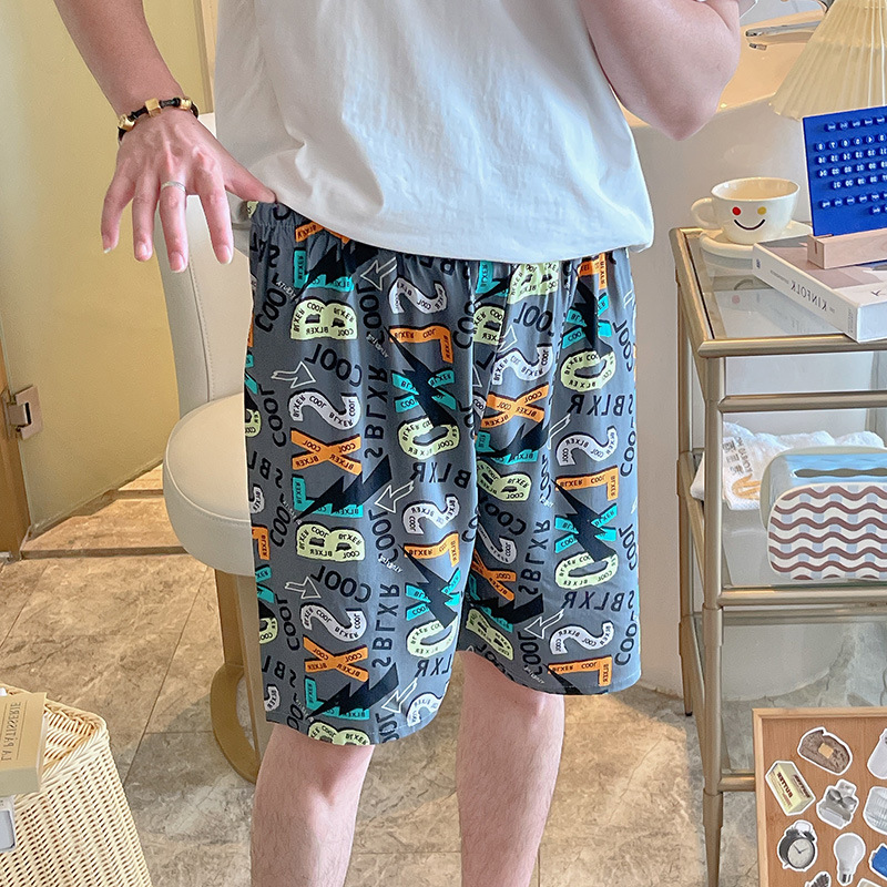 YY 남성 반바지-커피 색 단어