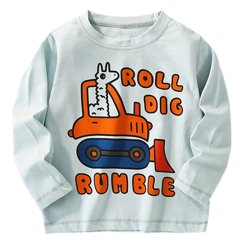En stock malwee camiseta de los muchachos otoño nuevo cuello redondo camisa europea y americana de los niños de manga larga casual bottoming top