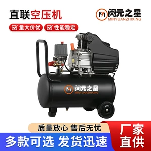 Direct-Acting Air Compressor Small Air Pump Woodworking Spray Painting Decoration High Pressure 220V Oil-Free Silent Air Compressor