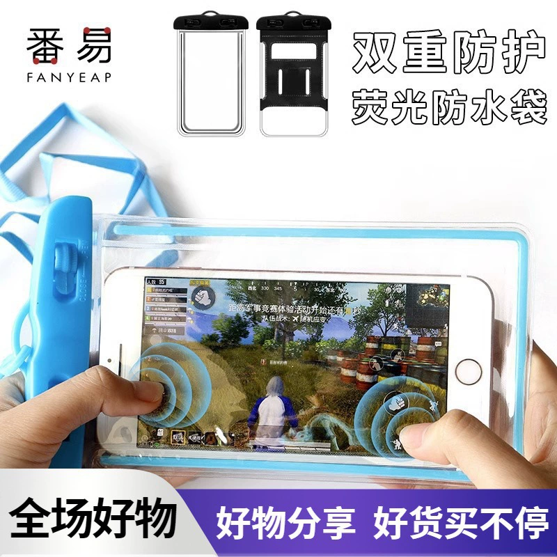 Mobile phone protection, waterproof bag for swimming, 10, touch screen