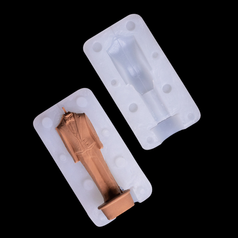 3D traje de silicona molde aromaterapia yeso vela fabricación de jabón molde de silicona hecho a mano DIY decoración que hace el molde