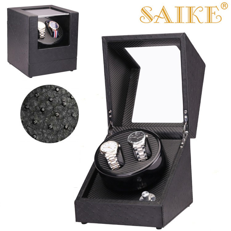 现货批发皮革全自动摇表器机械表转表上链马达盒5档可调+开盖即停