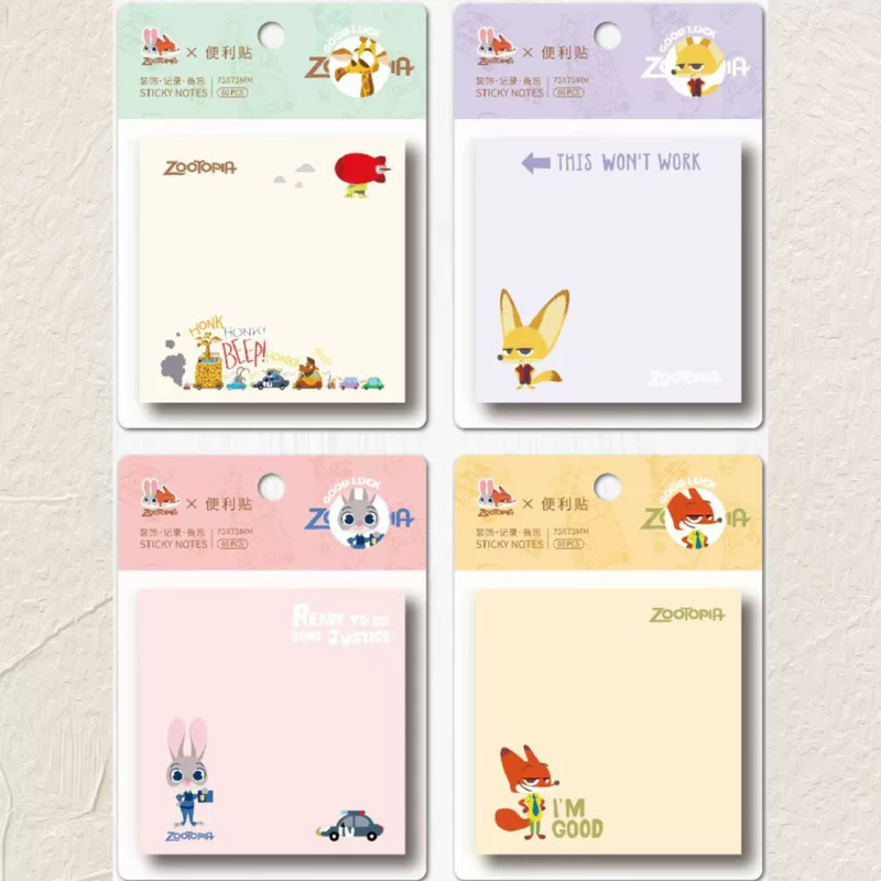 Cute rabbit, high quality note for students, fox, raccoon, cat