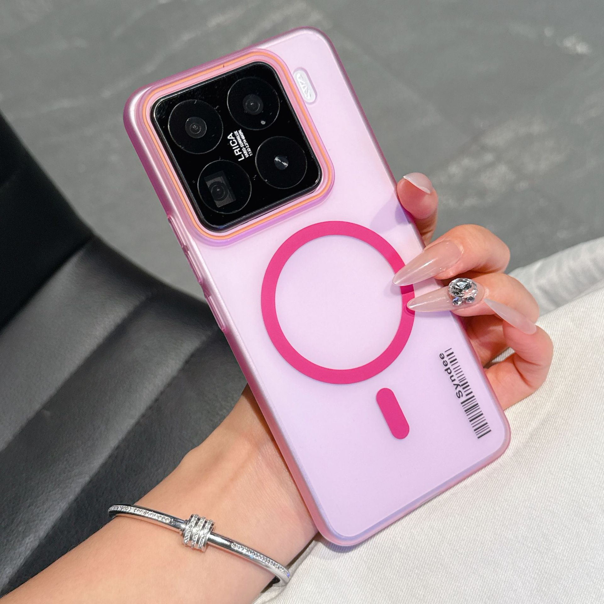 Pink [Color matching magnetic absorption + skin feeling soft yarn]