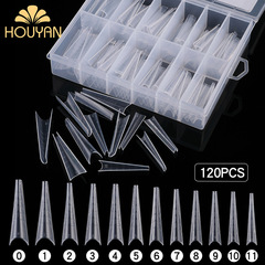 Extended Crystal Nail Sheet D13 Number 120 Pieces, Horizontal Grid 3D Crystal Nail Mold, Paperless Quick Extension Glue