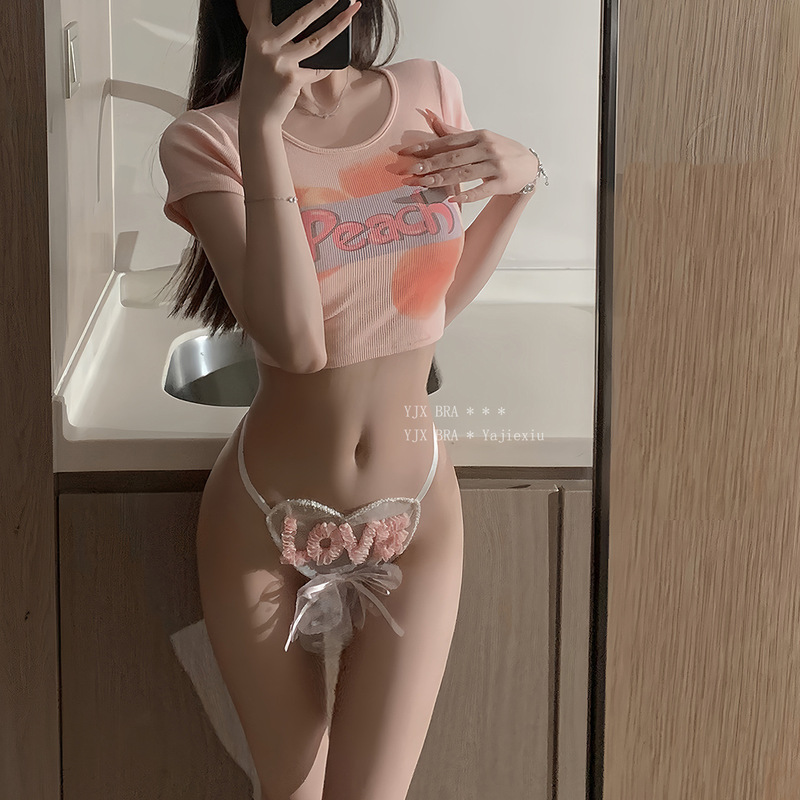 Romantic in Winter ~ Sexy Style Creative LOVE Embroidered Panties Women's Emotional Fashion No-off Traceless Women's Briefs