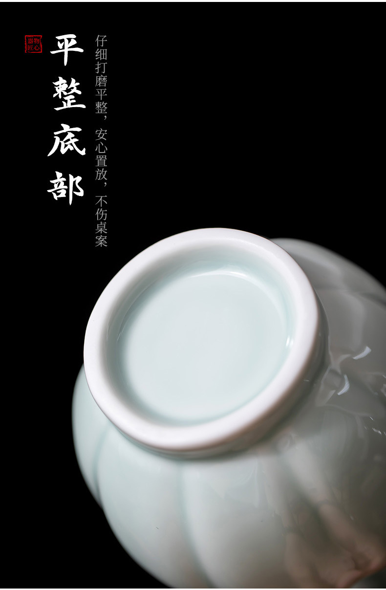 仿宋点茶小号天青手执壶汤瓶酒壶中式宋代陶瓷仿宋执壶茶壶茶具详情11