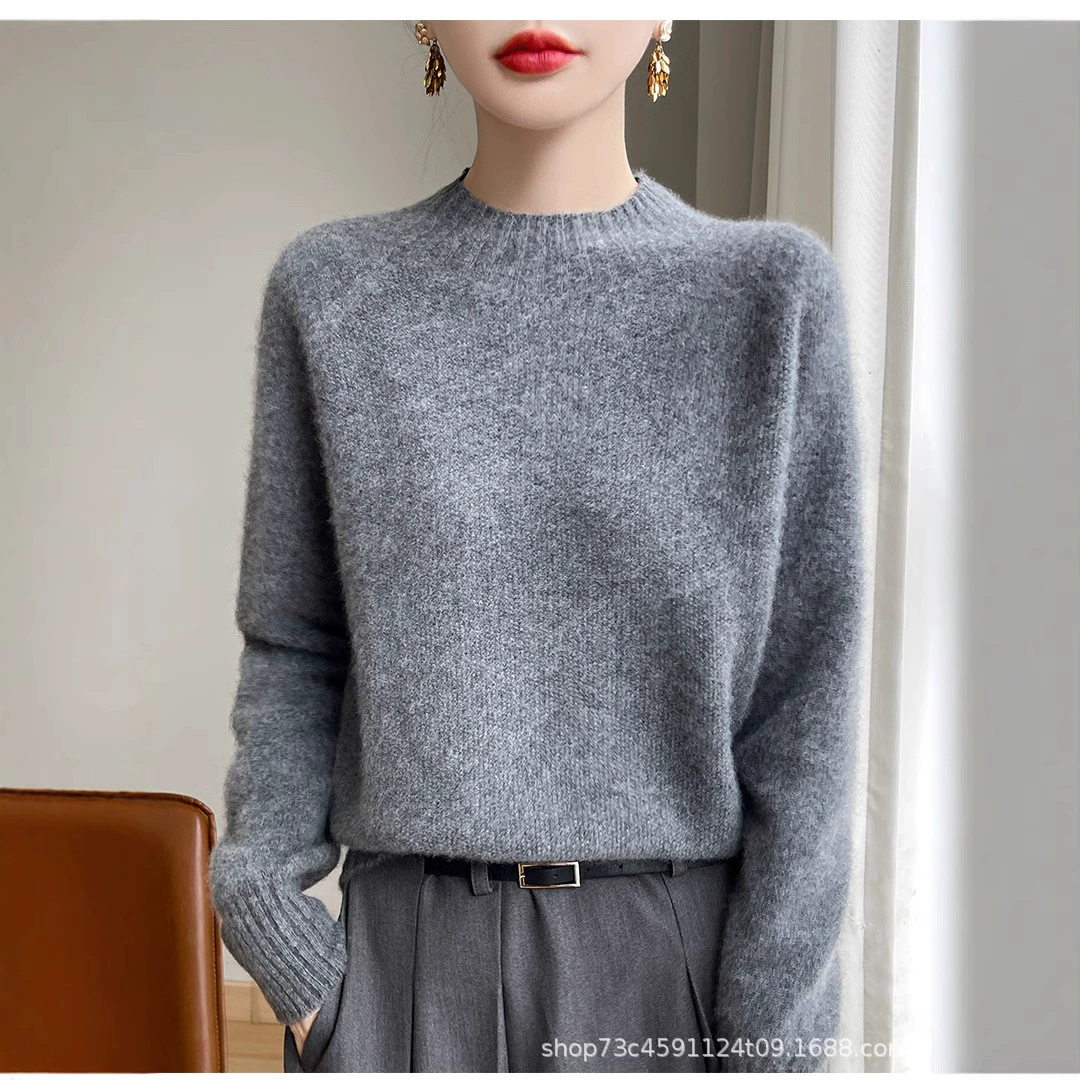 [G L] Бесшовная одежда первой линии // Половина водолазка осенний и зимний свитер свитер вязаный нижний свитер