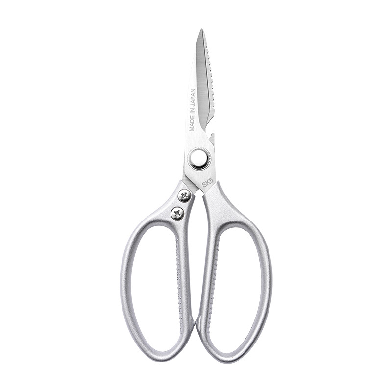 Tijeras de cocina multifuncionales Tijeras de hueso de pollo fuertes de acero inoxidable Tijeras SK5 Tijeras domésticas Tijeras de Panda al por mayor