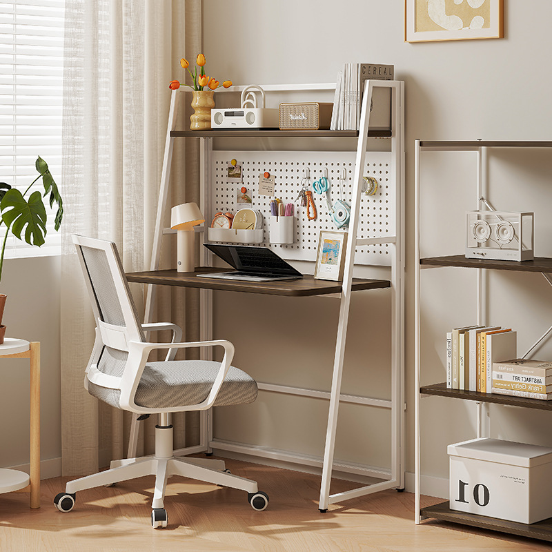 escritorio plegable pequeño escritorio de computadora doméstica dormitorio escritorio de cama simple alquiler de la casa estudiantil agujero tablero de agujero