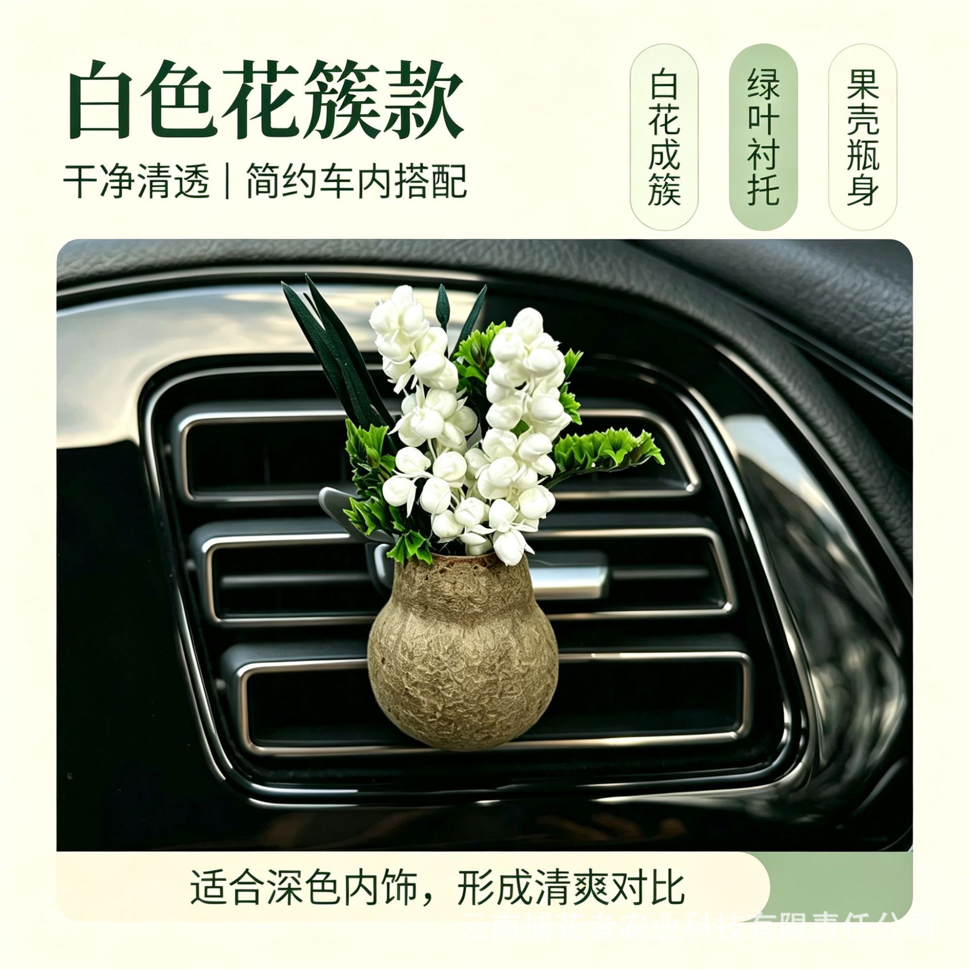 Natural Fruit Plant Dried Flower Car Air Freshener Vent Decoration High-End Diffuser Car Gift Car Interior Fragrance