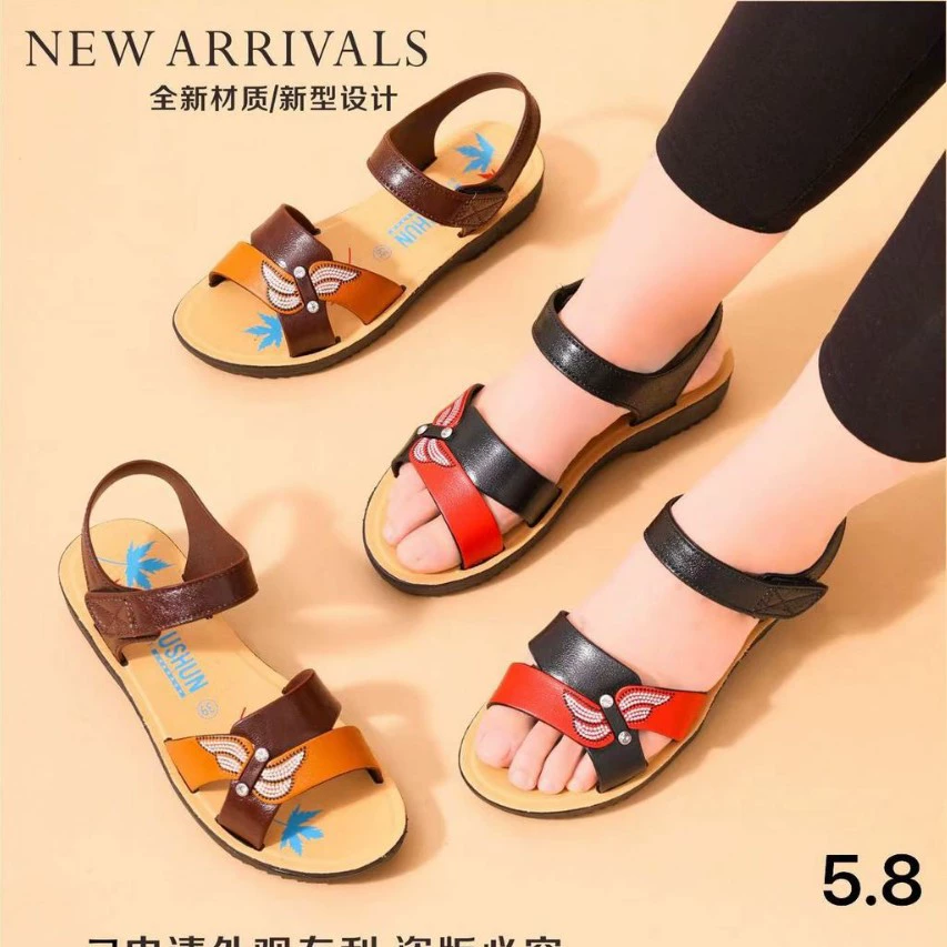 Новые женские сандалии, вьетнамские сандалии, уличные ларьки с продажей сандалий, производители пляжных сандалий и шлепанцев оптом