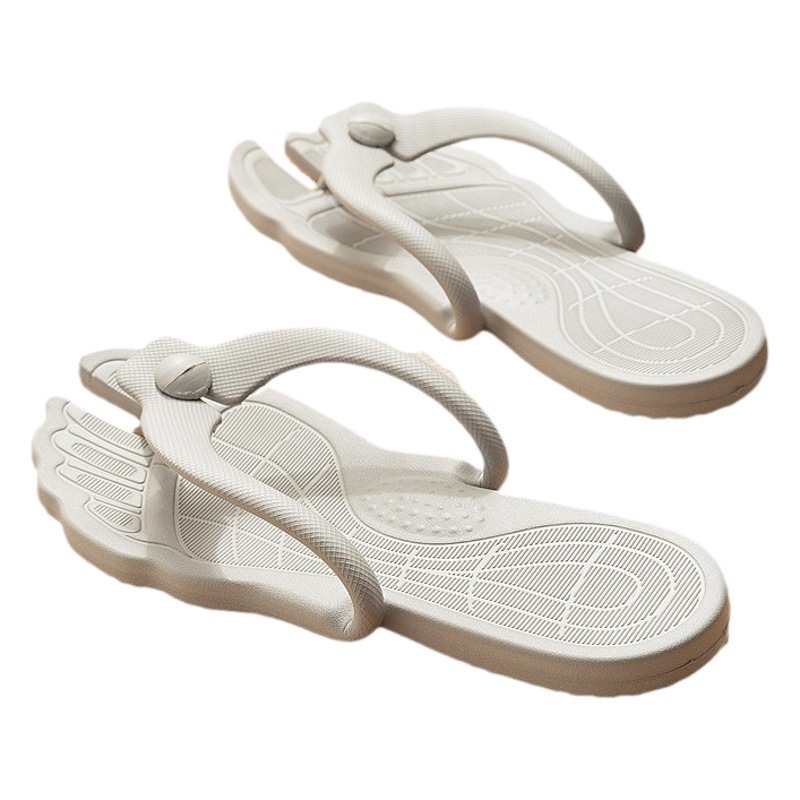 Zapatillas de plástico plegables zapatillas portátiles viajes de fondo suave viaje de negocios zapatillas de hotel masaje inferior zapatillas de masaje de pies