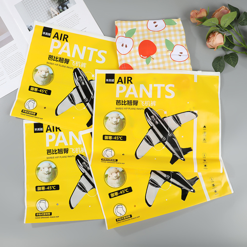 Bolsa con cremallera de ropa Bolsa con cremallera de crisantemo pequeño Bolsa de embalaje de camiseta Bolsa de ropa interior Bolsa de ropa PE esmerilada pequeña bolsa ziplock