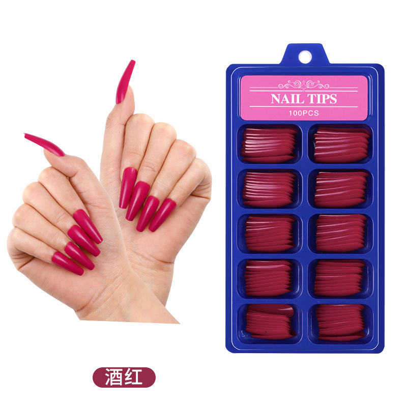 Fashion Solid Color Synthetics Nail Patches 1 Set Nail Supplies display picture 3