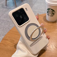 回転ブラケットは小米15pro携帯ケース液体シリカゲルxiaomi14pro磁気吸引充電防止カバーを適用します。